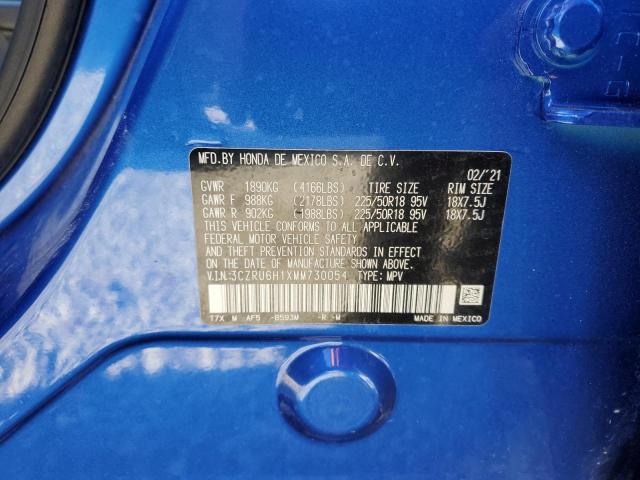 3CZRU6H1XMM730054 Honda HR-V SPORT