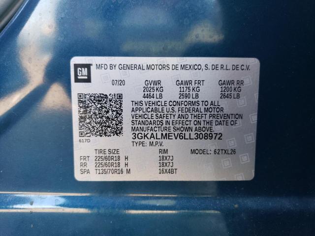 3GKALMEV6LL308972 GMC Terrain Sle