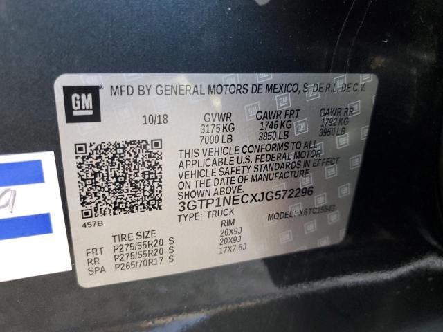 3GTP1NECXJG572296 GMC Sierra C1500 Slt