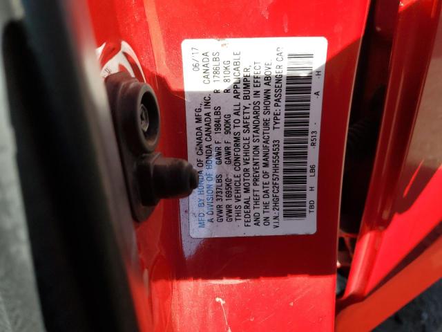 2HGFC2F57HH554533 Honda Civic Lx