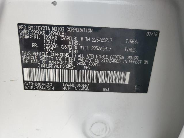 JTMRJREV8JD234524 Toyota RAV4 HV LE