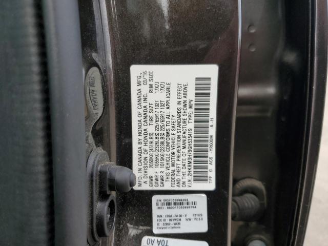 2HKRM3H79GH535419 Honda CR-V EXL
