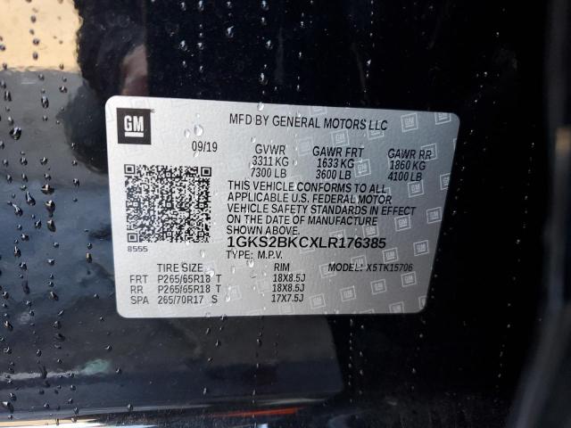 1GKS2BKCXLR176385 GMC YUKON SLT