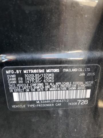 ML32A4HJ2FH042712 Mitsubishi MIRAGE ES