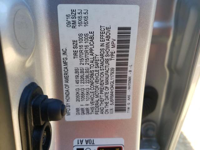 5J6RM4H34GL117939 Honda CR-V LX