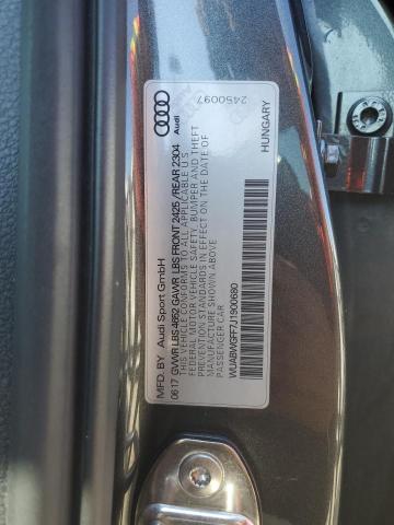 WUABWGFF7J1900680 Audi RS3