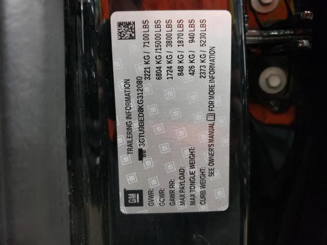 3GTU9BED8KG312080 GMC Sierra K1500 Sle