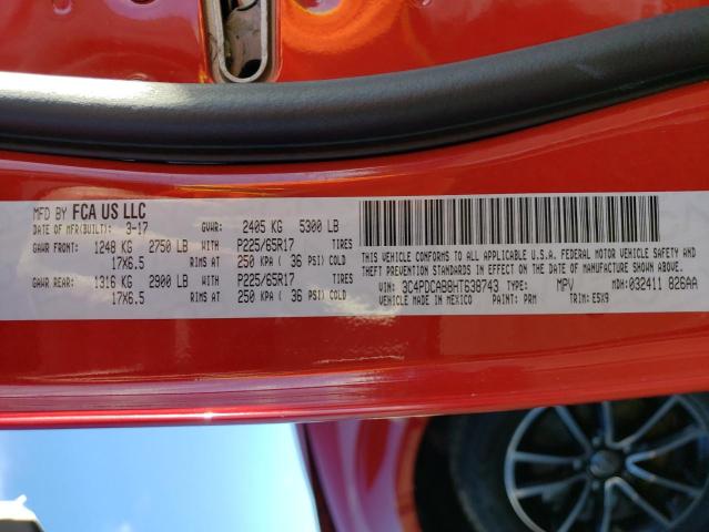 3C4PDCAB8HT638743 Dodge JOURNEY SE