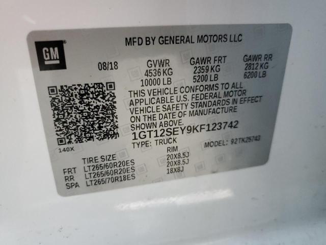 1GT12SEY9KF123742 GMC Sierra K2500 Denali