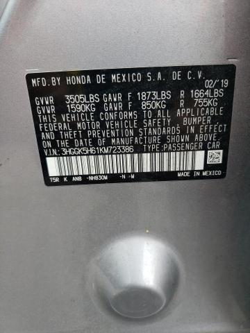 3HGGK5H61KM723386 Honda Fit Sport
