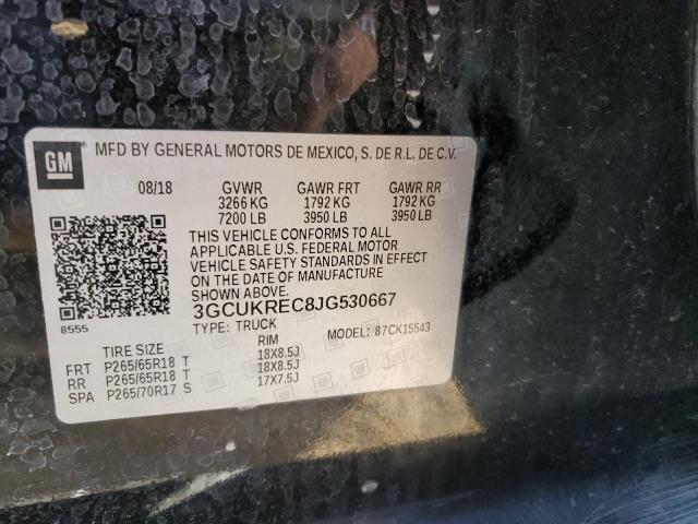3GCUKREC8JG530667 Chevrolet Silverado K1500 Lt