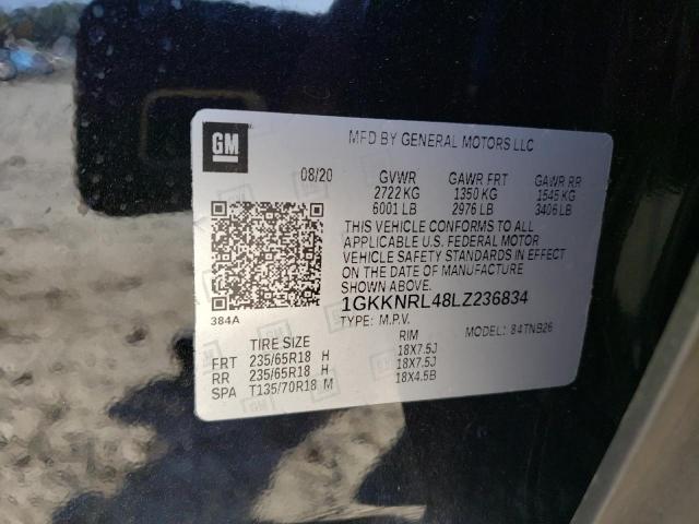 1GKKNRL48LZ236834 GMC ACADIA SLE