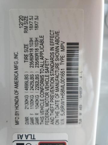 5J6RW1H58ML001651 Honda CR-V EX