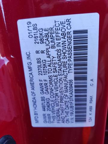 19UUB1F37KA009456 Acura TLX