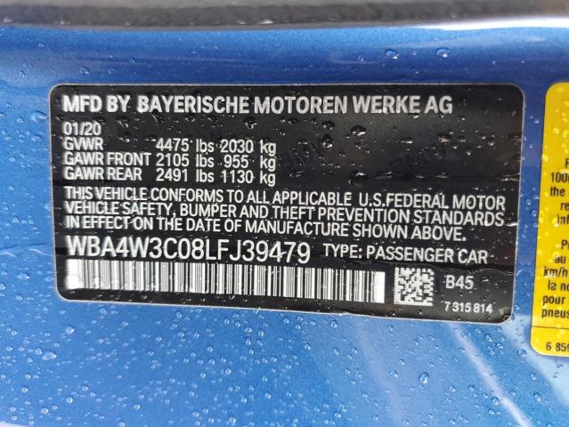 WBA4W3C08LFJ39479 BMW 430I