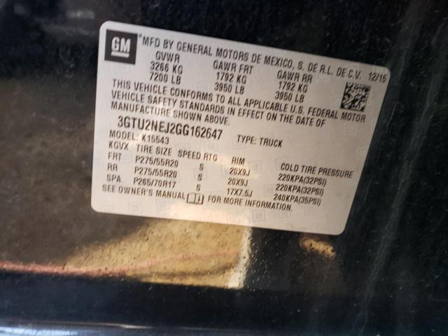 3GTU2NEJ2GG162647 GMC Sierra K1500 Slt