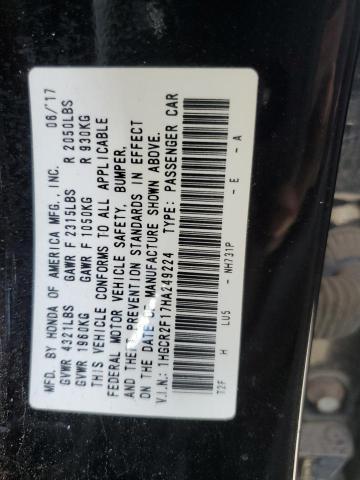 1HGCR2F17HA249224 Honda Accord Sport Special Edition
