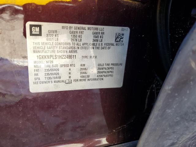 1GKKNPLS1HZ248611 GMC Acadia Denali