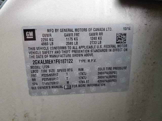 2GKALMEK1F6187122 GMC Terrain Sle