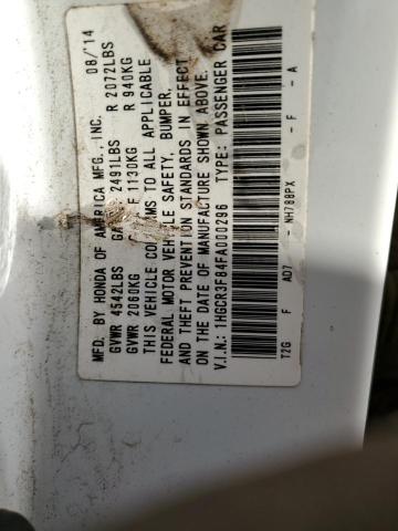 1HGCR3F84FA000296 Honda ACCORD EXL
