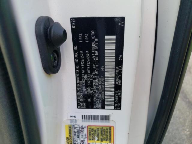 5TDKRKECXNS102987 Toyota SIENNA LE