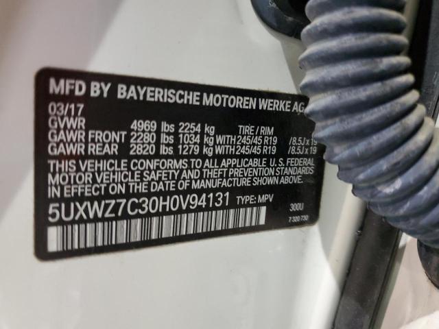5UXWZ7C30H0V94131 BMW X3 Sdrive28i