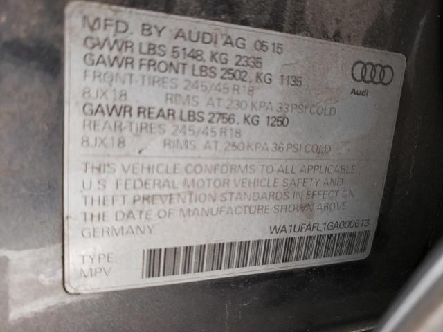 WA1UFAFL1GA000613 Audi A4 Allroad Premium Plus