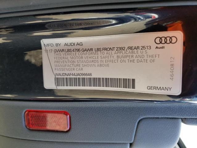 WAUDNAF44JA096646 Audi A4 PREMIUM