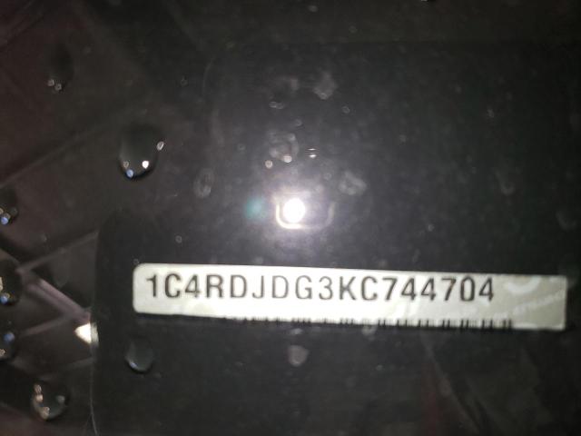1C4RDJDG3KC744704 Dodge DURANGO GT