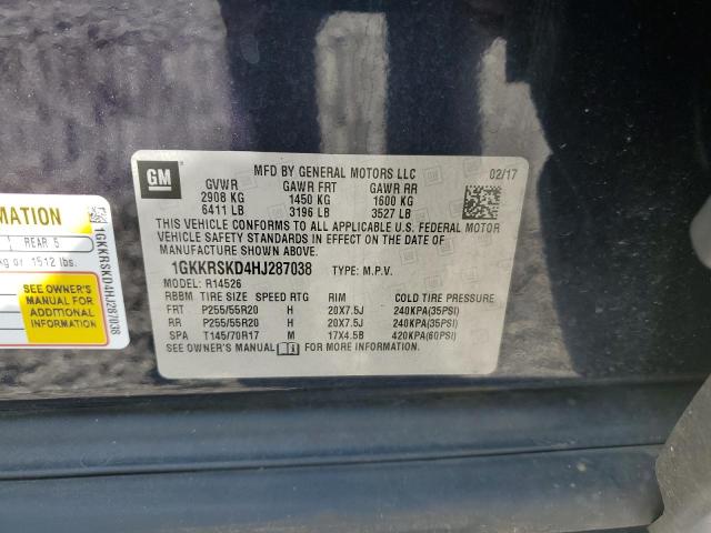 1GKKRSKD4HJ287038 GMC Acadia Limited Slt-2