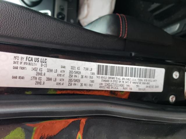 1C4SDJCT1FC114301 Dodge Durango R/t