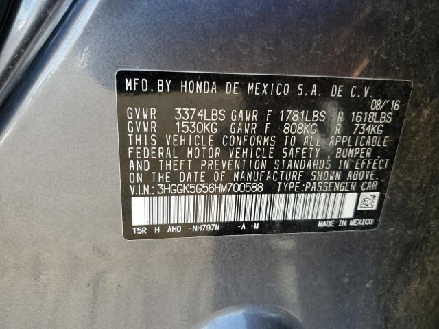 3HGGK5G56HM700588 Honda FIT LX