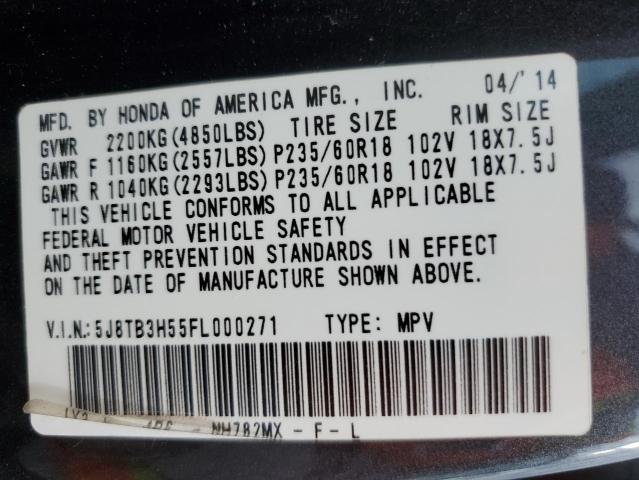 5J8TB3H55FL000271 Acura Rdx Technology