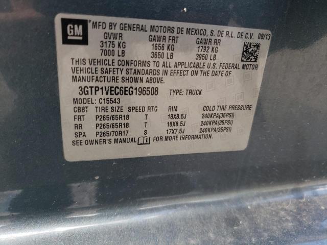 3GTP1VEC6EG196508 GMC Sierra C1500 Slt