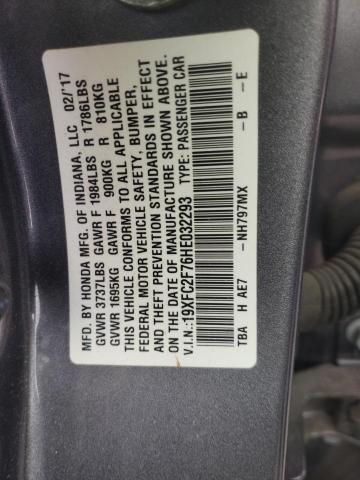 19XFC2F76HE032293 Honda CIVIC EX