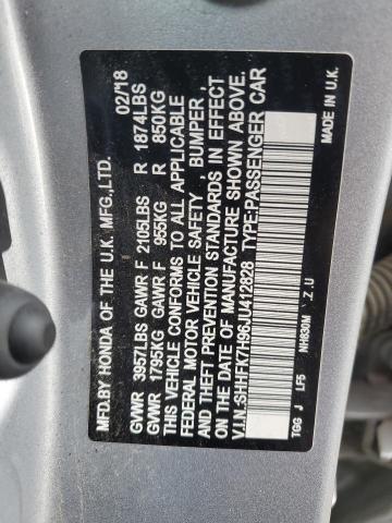SHHFK7H96JU412828 Honda Civic Sport Touring