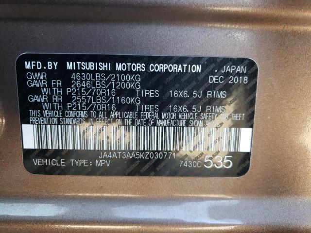 JA4AT3AA5KZ030771 Mitsubishi Eclipse Cross Es
