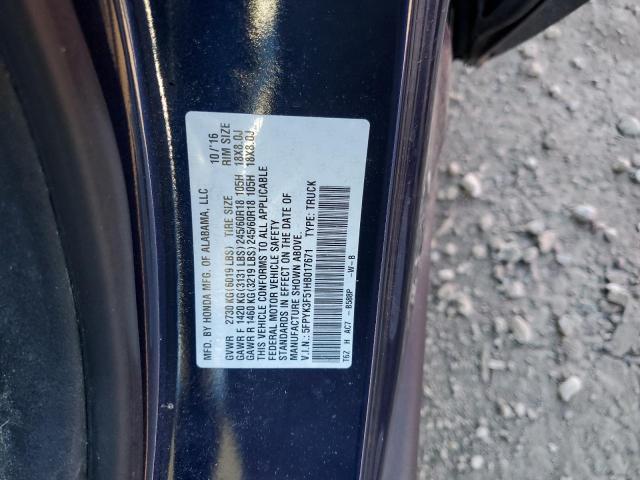 5FPYK3F51HB017671 Honda Ridgeline Rtl