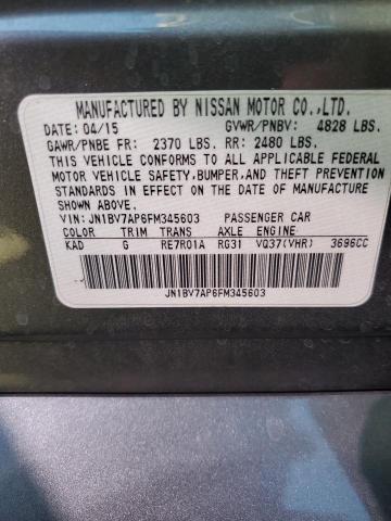 JN1BV7AP6FM345603 Infiniti Q50 BASE
