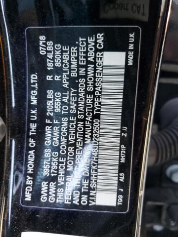 SHHFK7H48JU232500 Honda Civic Sport