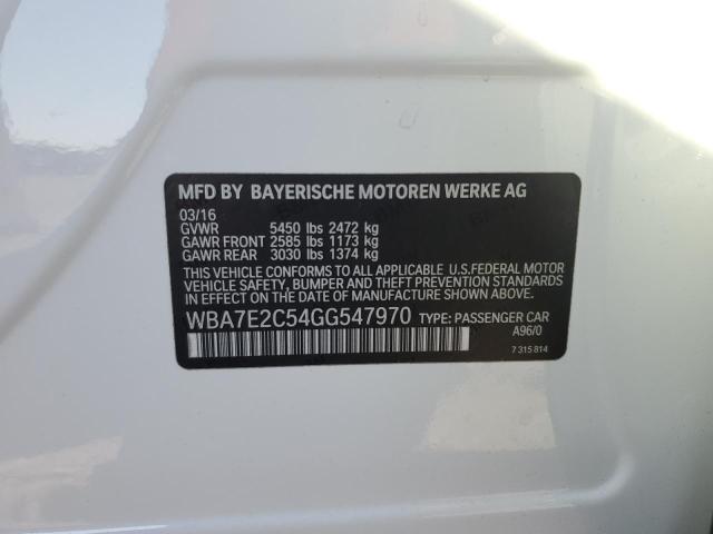 WBA7E2C54GG547970 BMW 740 I