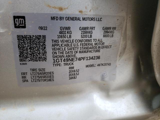 1GT49NE74PF134236 GMC Sierra K2500 Slt