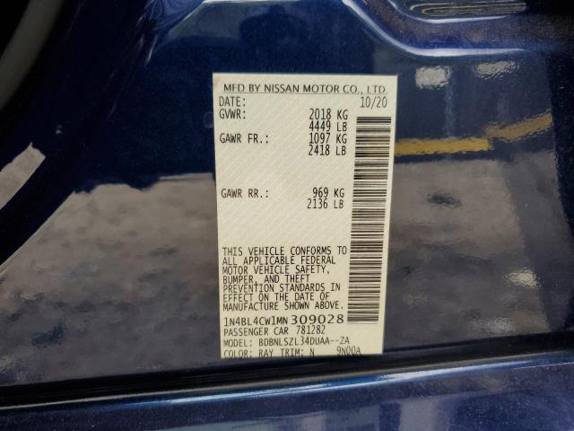 1N4BL4CW1MN309028 Nissan ALTIMA SR