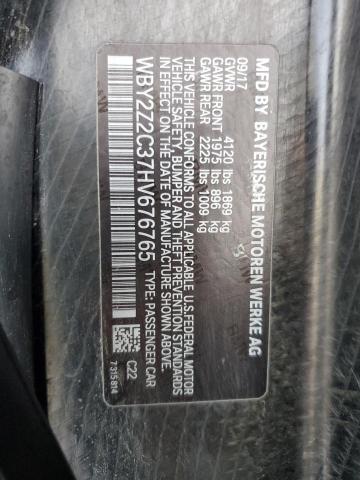 WBY2Z2C37HV676765 BMW I8