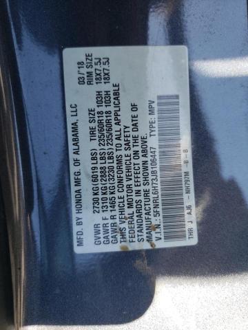 5FNRL6H73JB106447 Honda ODYSSEY EXL