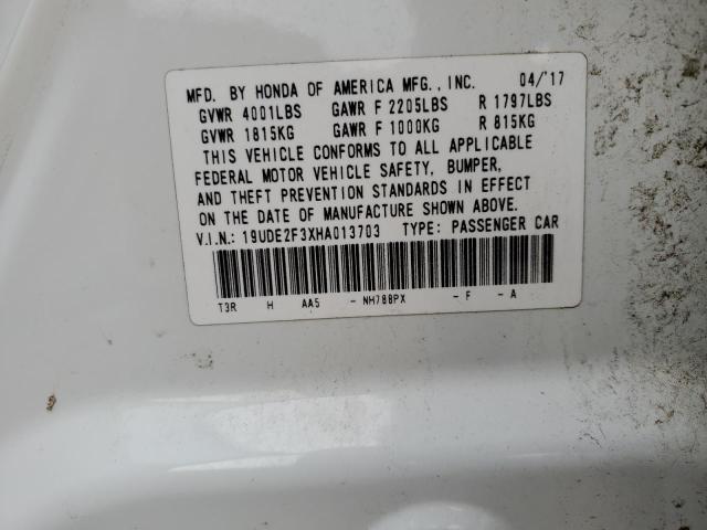 19UDE2F3XHA013703 Acura Ilx Base Watch Plus