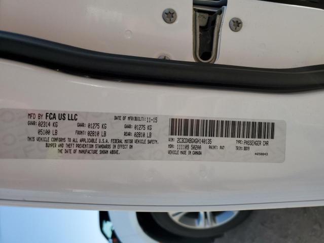 2C3CDXBGXGH140135 Dodge Charger Se