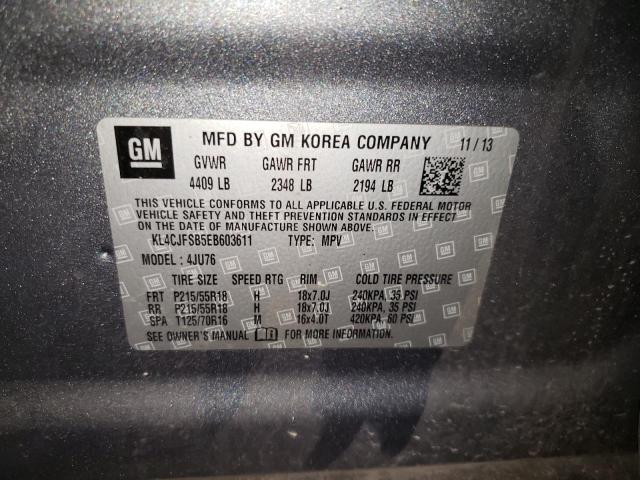 KL4CJFSB5EB603611 Buick Encore Convenience