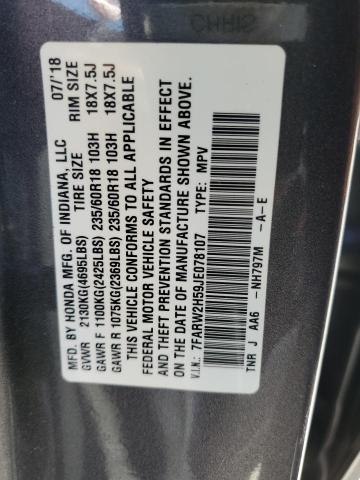 7FARW2H59JE078107 Honda CR-V EX