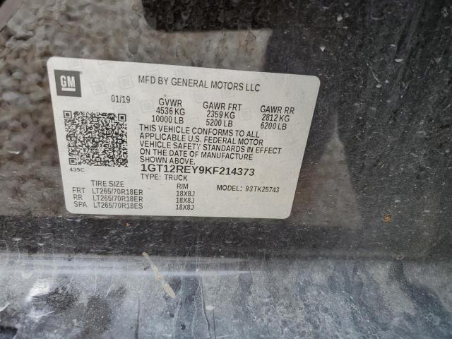 1GT12REY9KF214373 GMC Sierra K2500 Slt